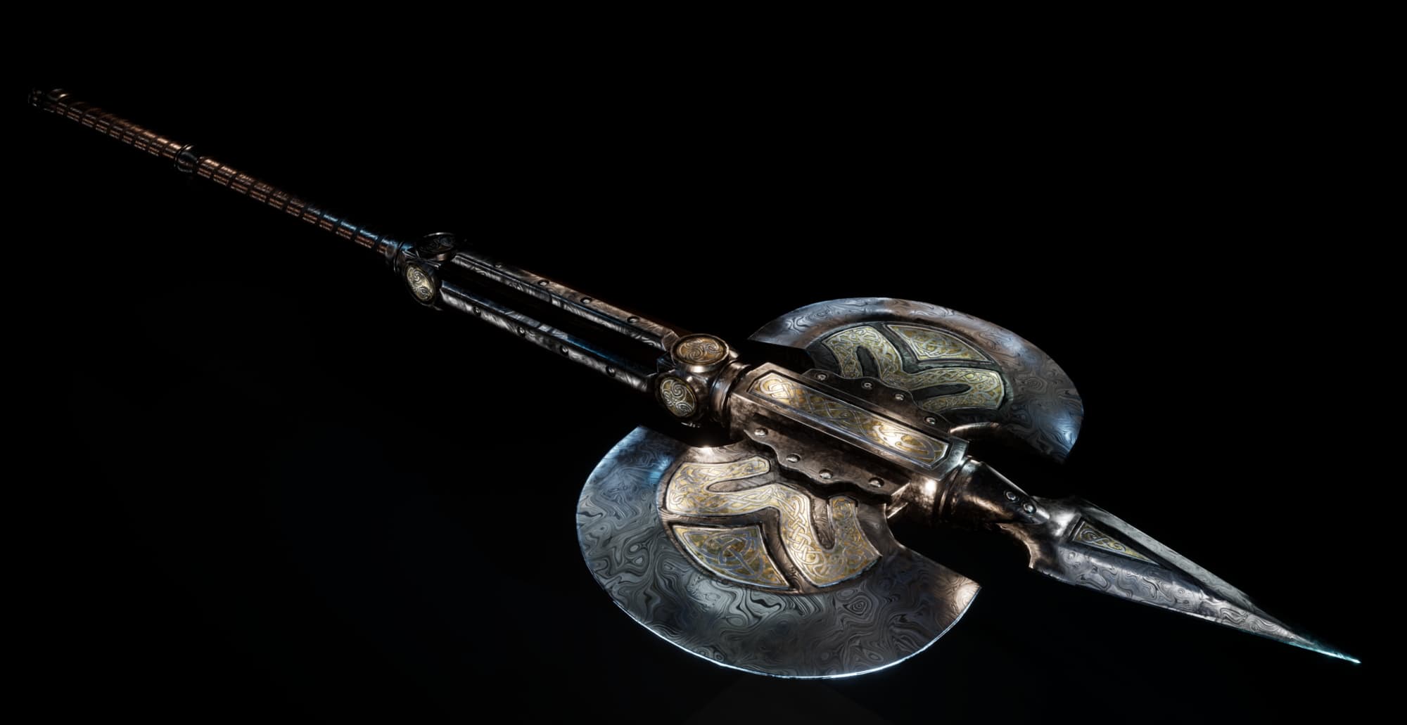 Ceremonial battleaxe render 2