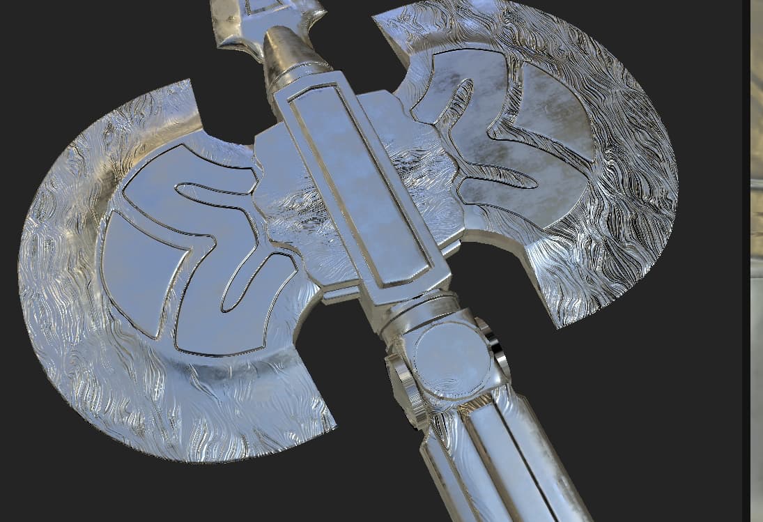 Battleaxe work in progress 1